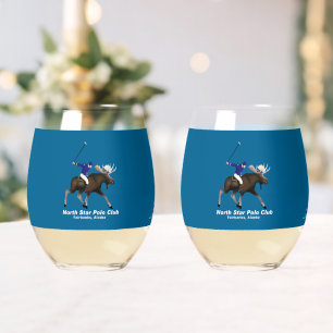 North Star Polo Club Weinglas Ohne Stiel
