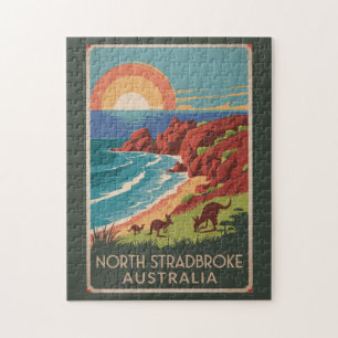 North Stradbroke Island Kangaroos Illustration