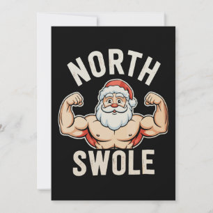 North Swole Santa Gym Workout Fitness Weihnachten