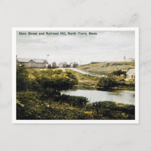 North Truro MA, Main St, Railroad Hill 1910er Jahr Postkarte