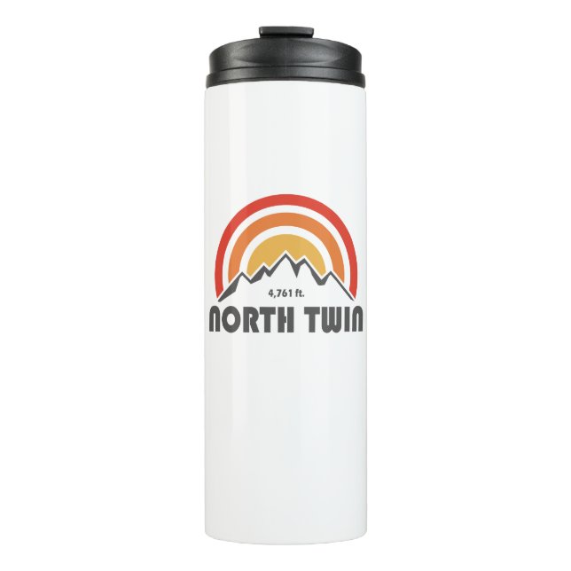 North Twin Mountain New Hampshire Thermosbecher (Vorderseite)