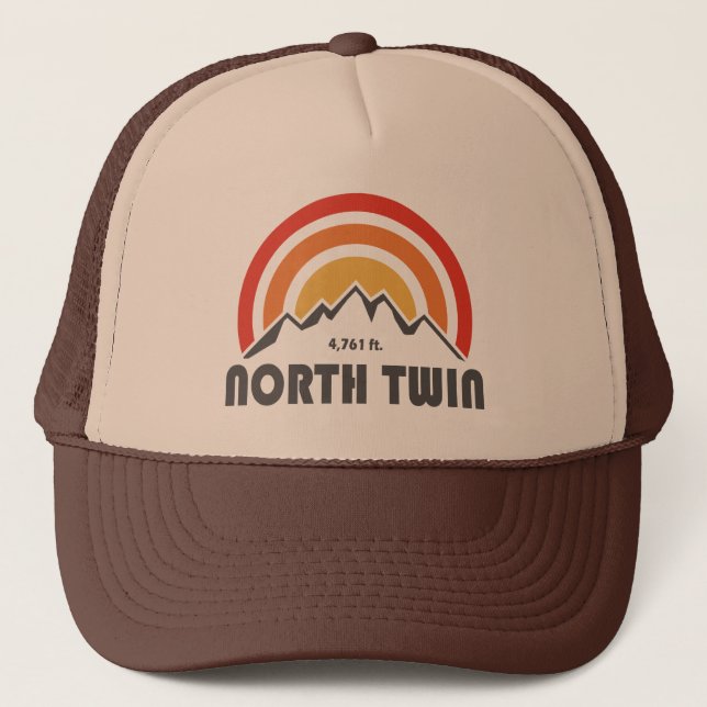 North Twin Mountain New Hampshire Truckerkappe (Vorderseite)