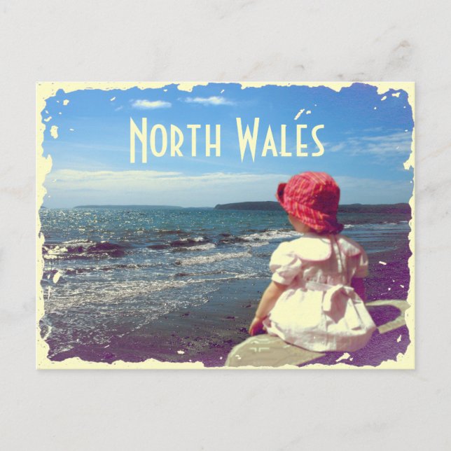 North Wales Vintag Card Postkarte (Vorderseite)