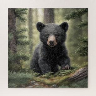 North Woods Little Black Bar Cub Puzzle