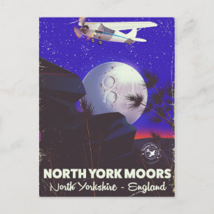 North York Moors England Reiseplakat Postkarte