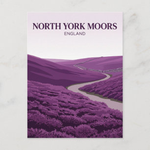 North York Moors Vereinigtes Königreich Postkarte