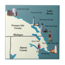 Northeastern Lower Michigan Lighthouses Fliese