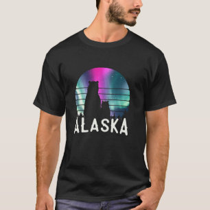 Northern Alaska Mama Bear Baby Polster Lights View T-Shirt