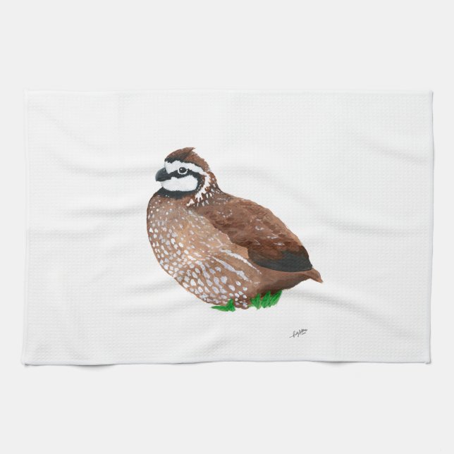 Northern Bobwhite Geschirrtuch (Horizontal)
