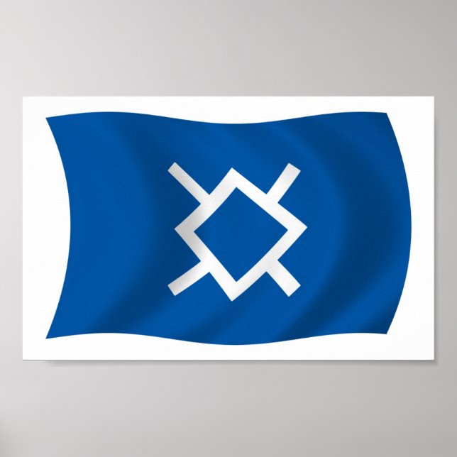 Northern Cheyenne Flag Poster Print (Vorne)