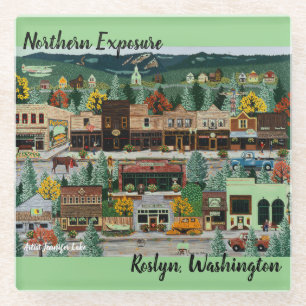 "Northern Exposure" ~ Roslyn, Washington Glasuntersetzer