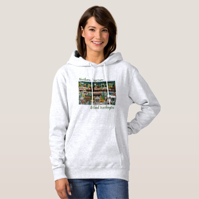 "Northern Exposure" ~ Roslyn, Washington Hoodie (Vorne ganz)