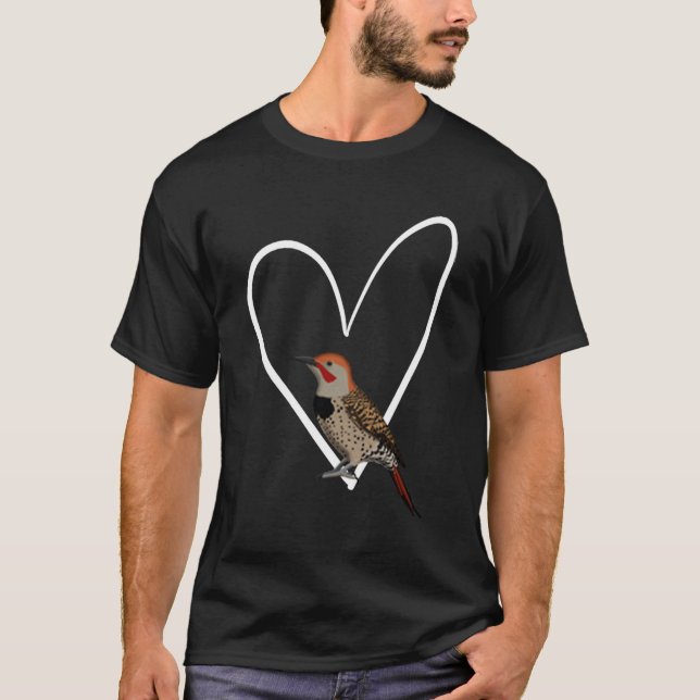 Northern Flicker Bird Bird Birdwatcher Animal Biol T-Shirt (Vorderseite)