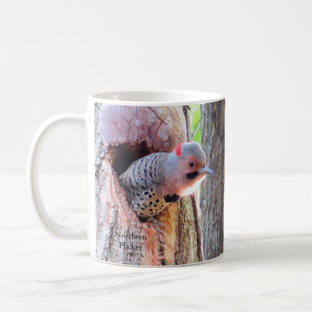 Northern Flicker Coffee Tasse von BirdingCollectib (Links)
