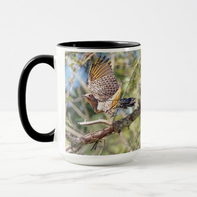 Northern Flicker Vogelbeobachtung Tasse (Links)