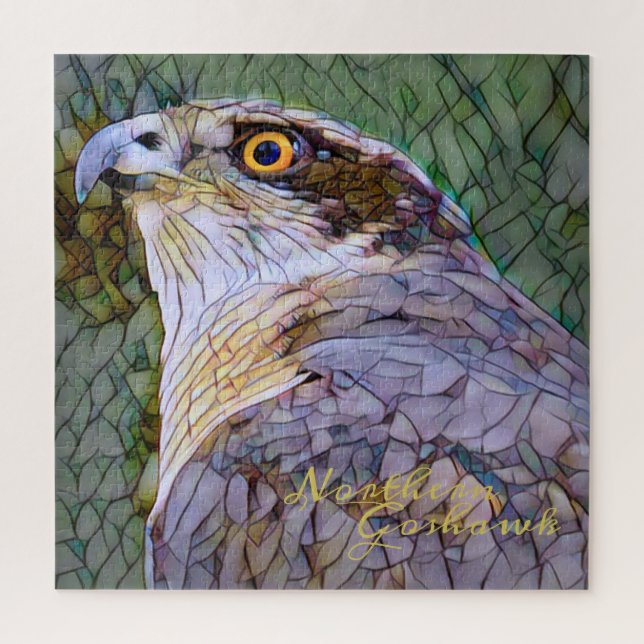 Northern Goshawk [Square Jigsaw puzzle] (Vertikal)