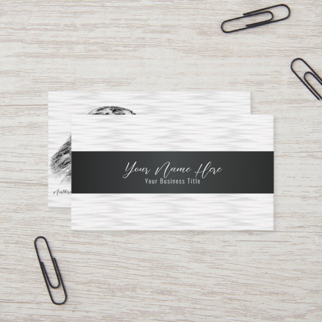 Northern Goshawk Visitenkarte (Vorderseite/Rückseite Beispiel)