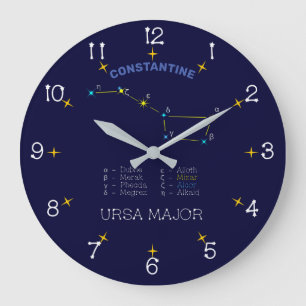Northern Hemisphere Constellation Ursa Major Große Wanduhr