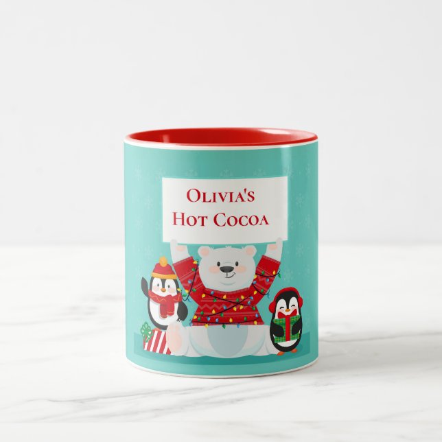 Northern Holiday Crews Zweifarbige Tasse (Mittel)