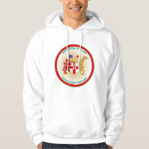 Northern Ireland Coat of Arms Circle Shape Hoodie