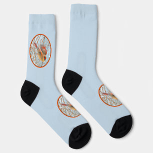 Northern Kardinal Flying - Original Fotografie Socken