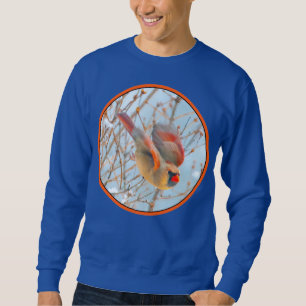 Northern Kardinal Flying - Original Fotografie Sweatshirt