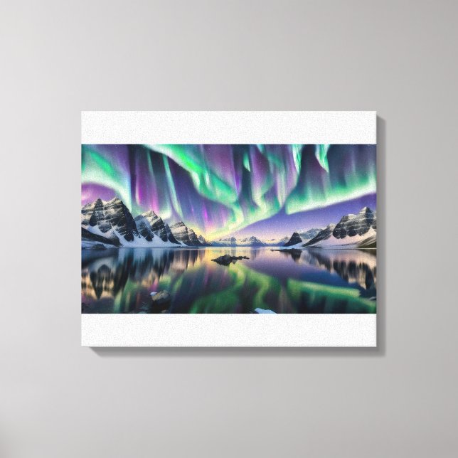 Northern Light (Aurora Borealis) Leinwanddruck (Vorderseite)