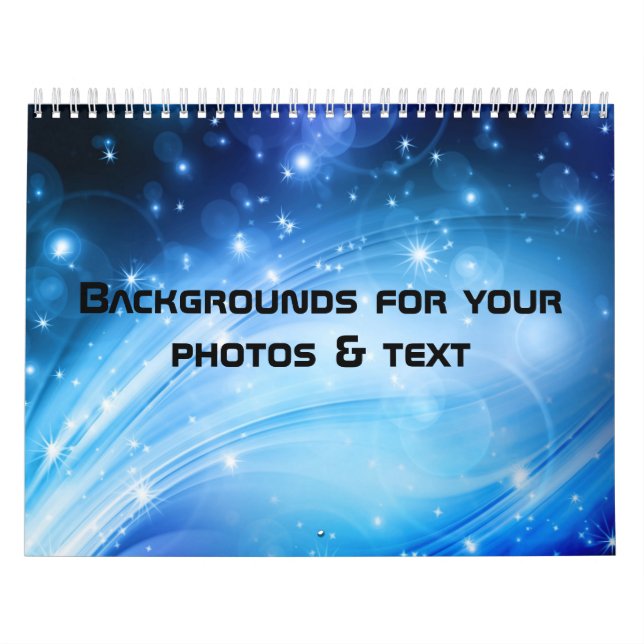 Northern Light Stars blau + Ihr Text & Ideen Kalender (Titelbild)