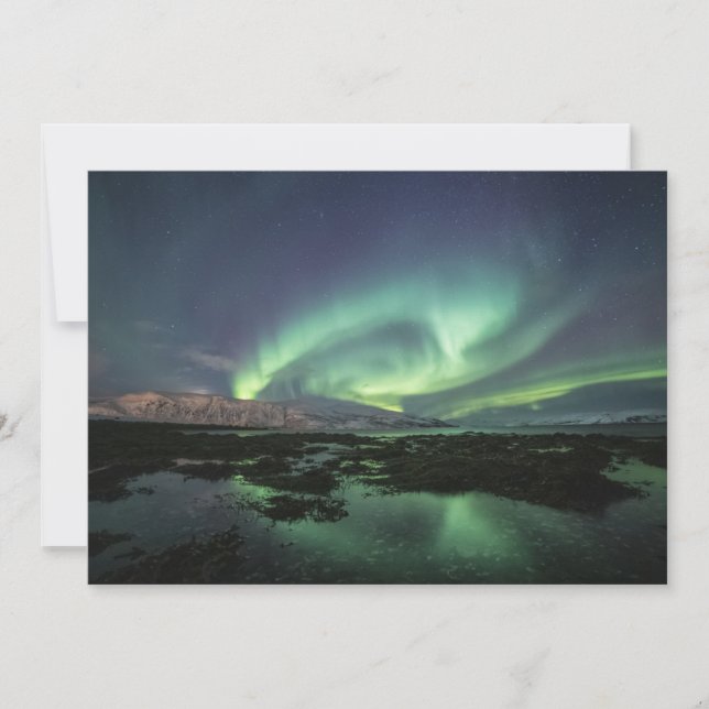 Northern Lights Astro Foto Card (Vorderseite)