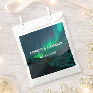 Northern Lights Aurora Borealis Night Sky Wedding Geschenktütchen