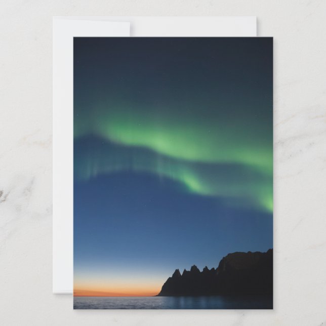 Northern Lights Card Save The Date (Vorderseite)