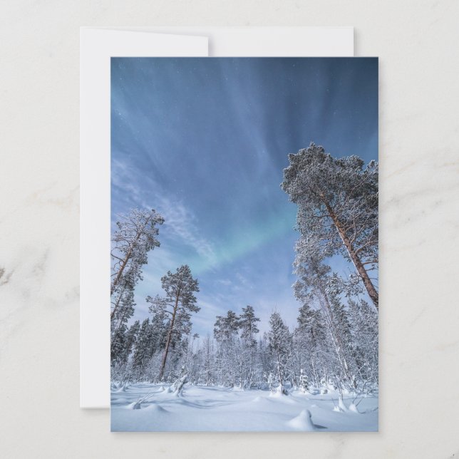 Northern Lights Card Save The Date (Vorderseite)