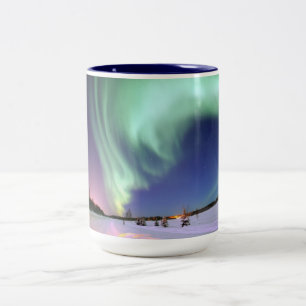 Northern Lights Chic Band of Lights Jade Glow Zweifarbige Tasse