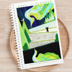 Northern Lights Happy Place Planner
