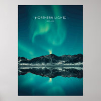 Northern Lights, Island Travel Artwork