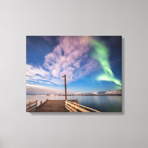 Northern Lights Jetty Leinwanddruck