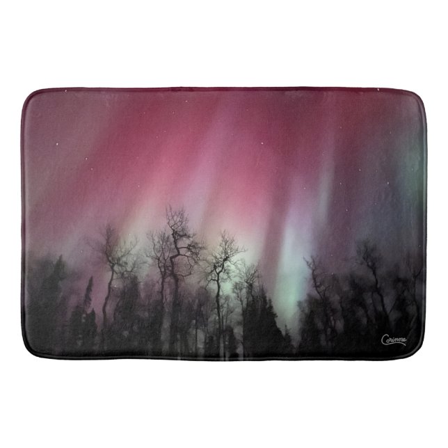 Northern Lights - Large Bath Mat Badematte (Vorderseite)
