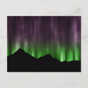 Northern Lights-Linien Postkarte
