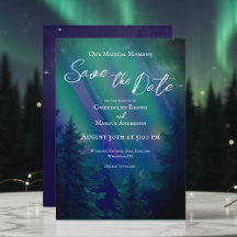 Northern Lights Magical Moment Save the Date