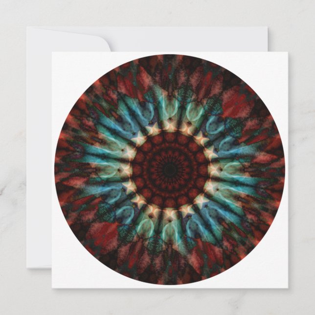 Northern Lights Mandala Art Card (Vorderseite)