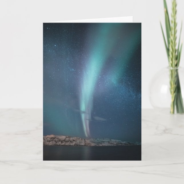 Northern Lights Milky Way Karte (Vorderseite)