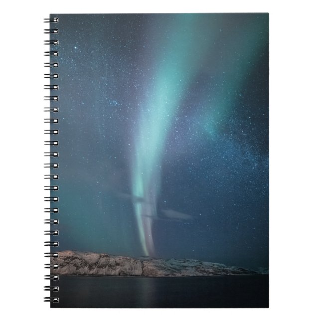 Northern Lights Milky Way Notizblock (Vorderseite)