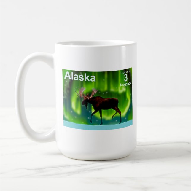 Northern Lights Moose Kaffeetasse (Links)