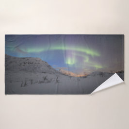 Northern Lights Norway Badehandtuch