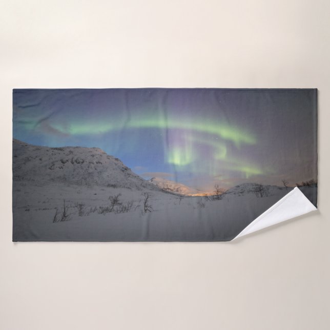 Northern Lights Norway Badehandtuch (Badehandtuch)