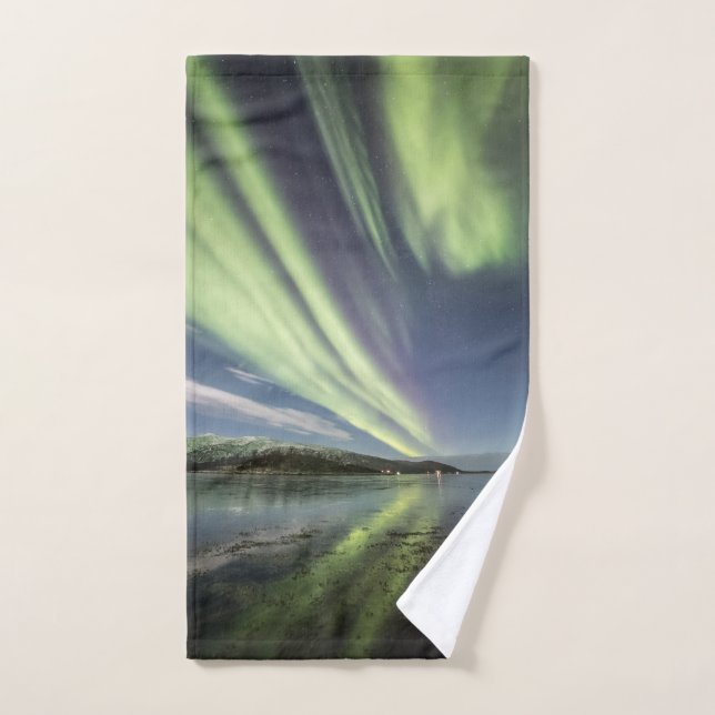 Northern Lights Norwegen Badetuch Handtuch (Handtuch)