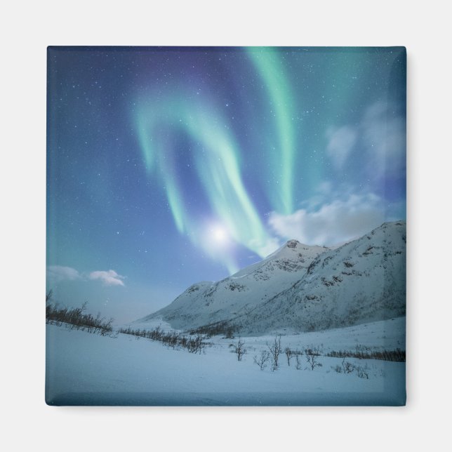 Northern Lights Norwegen Magnet (Vorne)