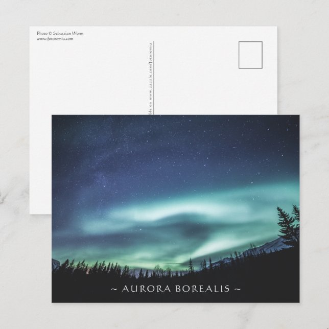 Northern Lights Norwegen Postcard Postkarte (Vorne/Hinten)