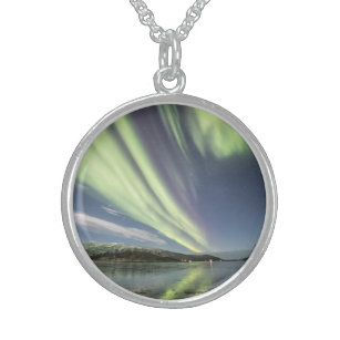Northern Lights Norwegen Sterling Silver Necklace Sterling Silberkette