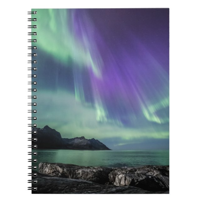 Northern Lights Senja Notizblock (Vorderseite)